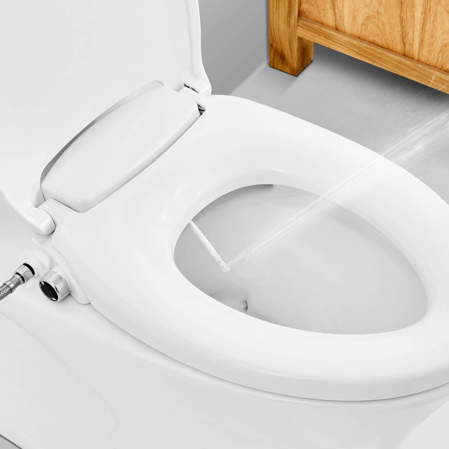 Non-Electric Bidet Toilet Seat - Elongated: image 2