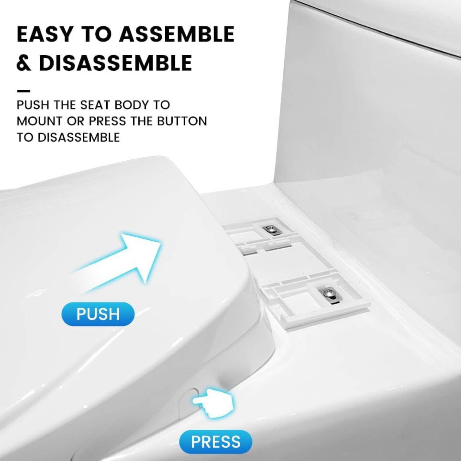 Non-Electric Bidet Toilet Seat - Elongated: image 6